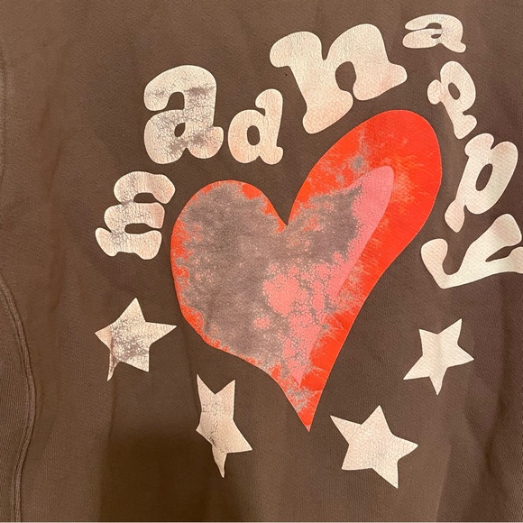NEW Madhappy Heartfelt fleece crewneck Sweatshirt MEDIUM - Picture 6 of 8